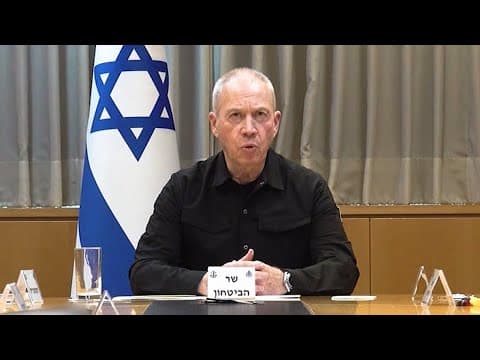 Israeli defense minister says Israel will continue its military actions in Lebanon