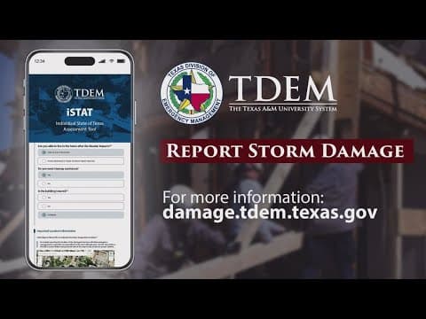 How to report storm damage in Southeast Texas after severe weather