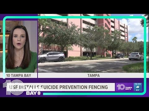 USF installs suicide prevention fencing to campus parking garages