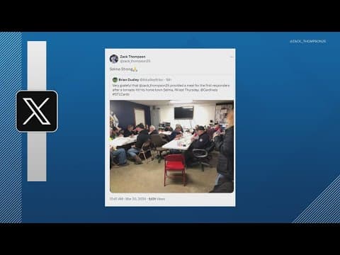 MLB pitcher Zack Thompson buys meal for Selma first responders