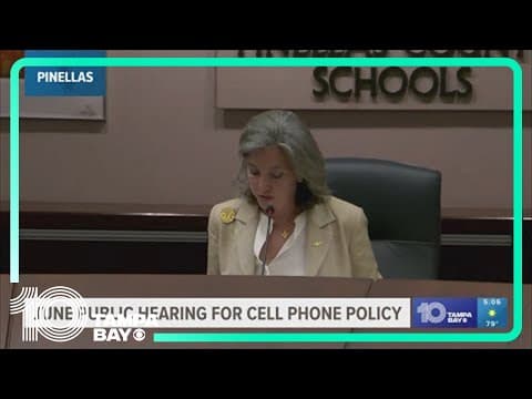 June public hearing set for Pinellas County Schools cell phone policy