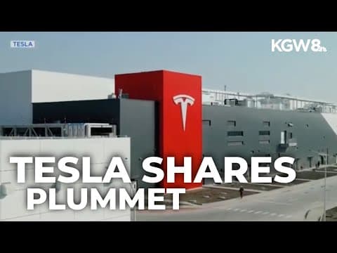 Tesla shares tumble 15% on Monday