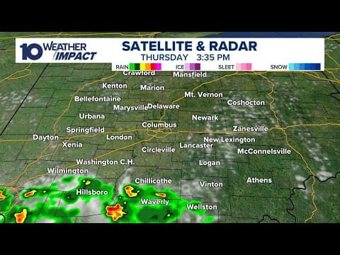 LIVE RADAR: Showers, isolated storms move through central Ohio