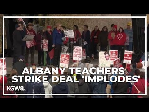 Albany schools tentative deal collapses; teachers strike remains ongoing with school closed Monday