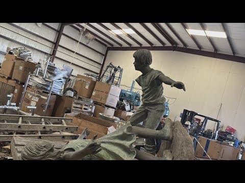 Suspects wanted after statues taken from Houston Montessori school found at scrap yard