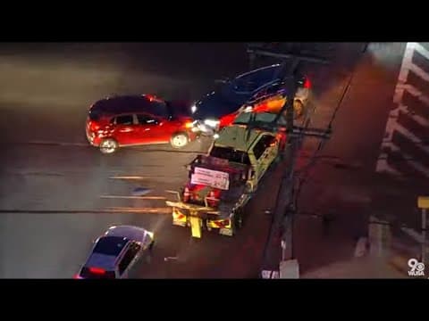 WATCH: Police chase stolen tow truck in Maryland