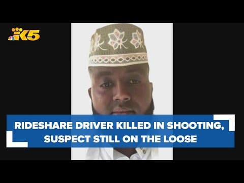 Rideshare driver dies after shooting in Edmonds, suspect still on the loose