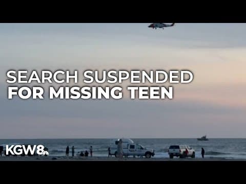 Coast Guard suspends search for missing teen swimmer off Washington coast