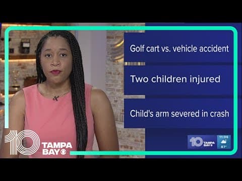 2 children recovering after being hurt in Pasco County golf cart incident