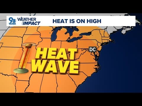Get ready for a heatwave in the DMV next week with highs soaring well into the 90s