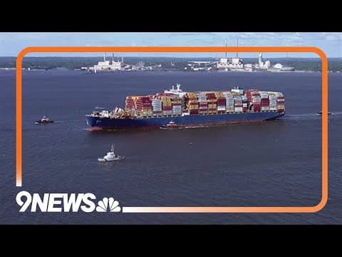 Cargo ship that caused Baltimore bridge collapse sent to Virginia for repairs