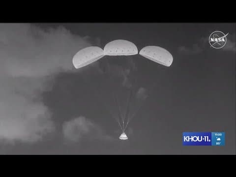 Boeing's Starliner capsule returns to Earth empty, while two NASA astronauts remain on the ISS