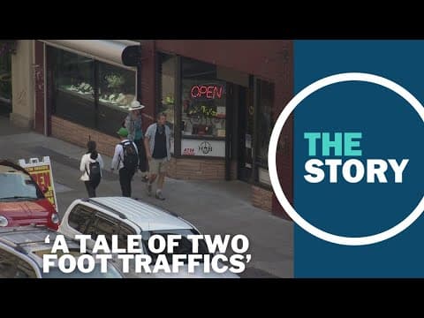 Downtown Portland foot traffic continues to rebound, but remains far below pre-pandemic