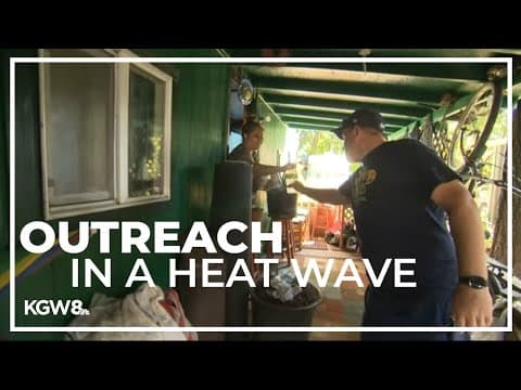Multnomah County volunteers go door-to-door checking on people amid heat wave
