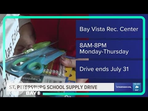 St. Pete hosts school supply drive for K-8 students