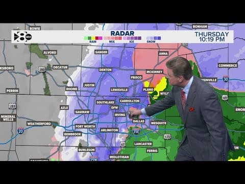 DFW Weather: Chances for snow continues through Thursday night and Friday morning