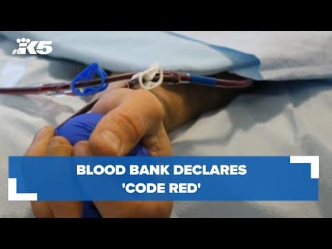 Blood bank declares 'code red'