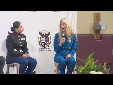 Retired NASA astronaut speaks with student leaders across Texas
