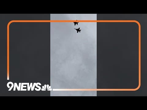 EA-18G military flyover at Denver Broncos game vs. Panthers