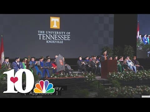 University of Tennessee graduates walk the stage during December commencement