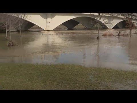 Trails, bike paths near Scioto Mile flood in wake of Thursday’s rain