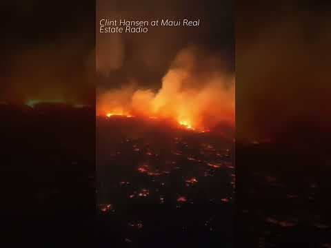 Wildfires at popular Maui tourist town #shorts