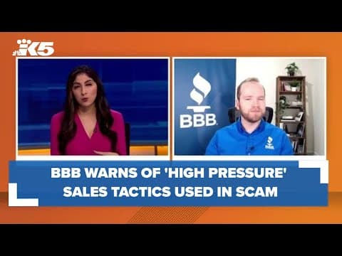 BBB of Washington: 'High pressure' sales tactics used in reported prize scam