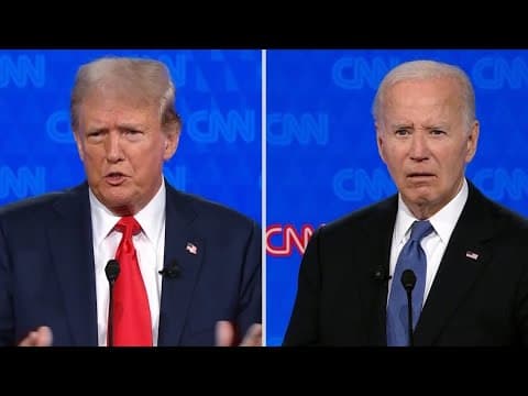 First 2024 Biden-Trump Debate: Trump says Biden had "worst presidency in the history of our country"