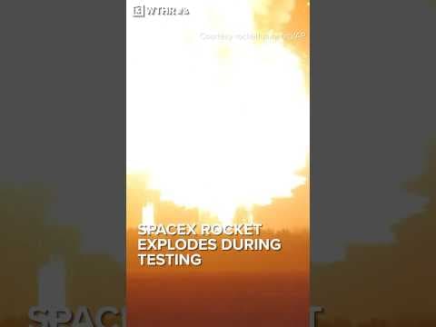SpaceX rocket explodes during testing