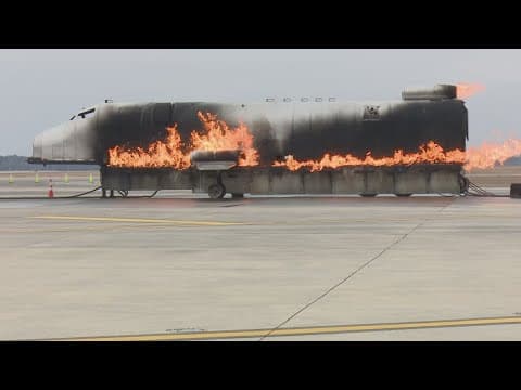 'We need to be ready' | Bush Airport hosts safety drills amidst rising air travel concerns