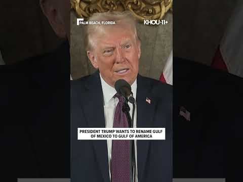 Gulf of America: President-elect Trump wants to change name of Gulf of Mexico #shorts