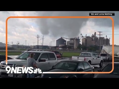 Tornado causes damage to warehouse in Indiana