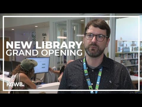 Grand opening of brand-new Southeast Portland Holgate library