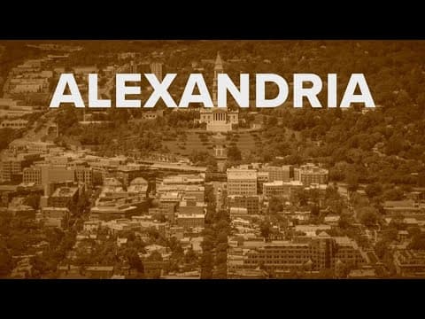 The City of Alexandria: from trading post to thriving urban center