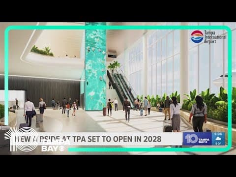 Tampa International Airport releases new renderings of airside set to open in 2028