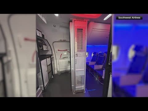 Southwest Airlines flies its first plane with a secondary cockpit barrier
