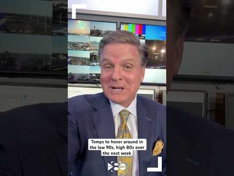 DFW Weather: Temps to hover around in the low 90s, high 80s over the next week