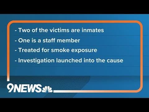 3 taken to hospital after fire at Denver Women's Correctional Facility