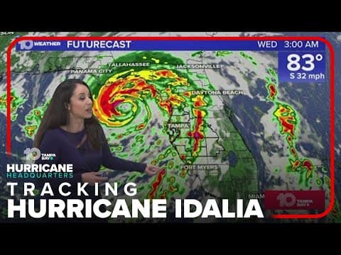 Tracking the Tropics: Hurricane Idalia just shy of major hurricane strength (10 p.m. Tuesday)