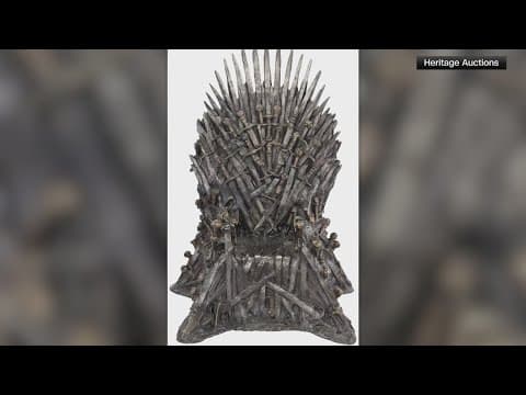 Dragon-forged throne from Game of Thrones set sells for $1.4M