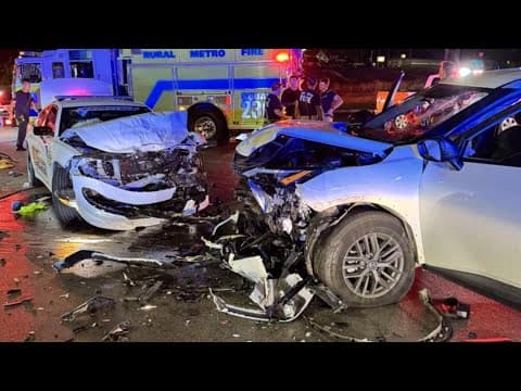 KCSO: Deputy hospitalized with multiple fractures, 18-year-old charged with DUI after head-on crash