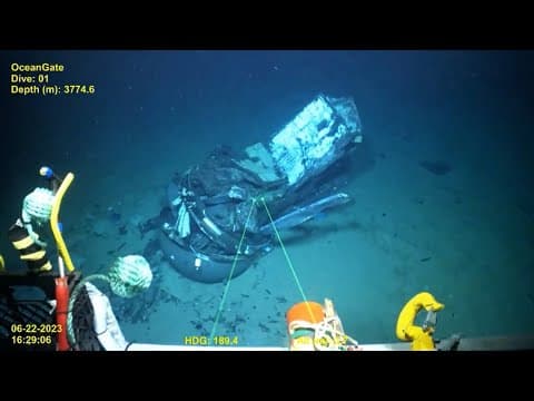 VIDEO: OceanGate Titan submersible hull wreckage found at bottom of the ocean