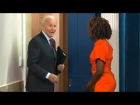 Joe Biden responds after media asks him if he would reconsider dropping out of the presidential race