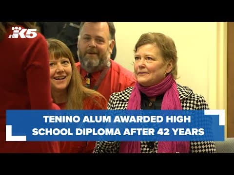Tenino alum awarded high school diploma after 42 years