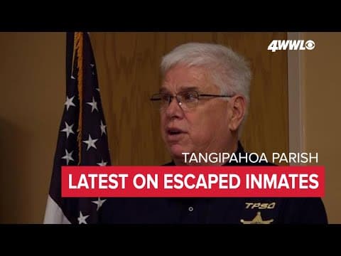 TPSO Chief Jimmy Travis gives update on 4 inmates that escaped parish jail