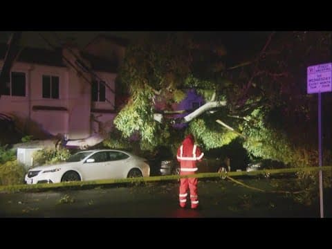 Storm walloping San Diego, bringing rain, wind and snow