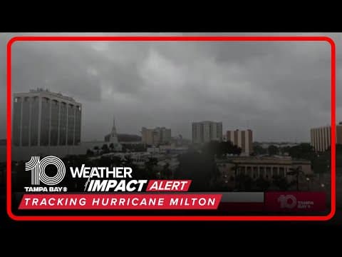 Time-lapse of Hurricane Milton's landfall in Sarasota County