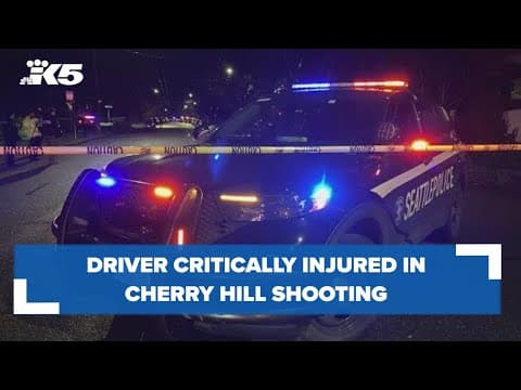 Driver critically injured in shooting