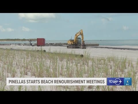 Pinellas County officials to restore sand on its eroding beaches