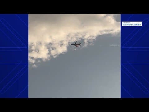 Flames seen shooting from plane near Houston's Hobby Airport